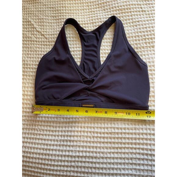 Gymshark Whitney Simmons Colab Twist Front Racerback Deep Purple Sports Bra Sm - Picture 7 of 8